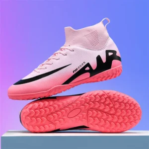 Original Men Soccer Shoes Professional TF/FG Boys Football Shoes Grass Indoor Training Kids Unisex Non-Slip Football Field Boots