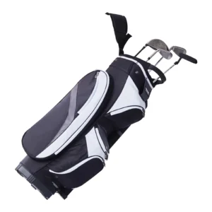 SucceBuy Golf Cart Bag 36”Multiple Pockets Premium Nylon Cart Bag Durable Golf Bags for Men Women Black Color-Block 5.7lbs/2.6kg