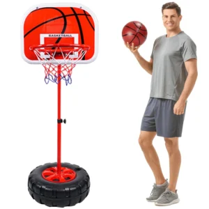 Kids Basketball Hoop Stand Basketball Hoop Height Adjustable Basketball Goals Indoor Outdoor Play for Kids
