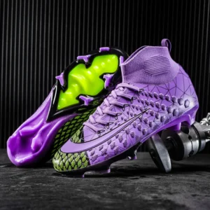 Original Men Football Field Boots Professional Soccer Shoes Match Ankle Society Cleats Sport Wear Grass Training Football Shoes