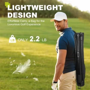 Golf Lightweight Stand Carry Bag– Easy To Carry And Durable Pitch N Putt Golf Bag For The Driving Range, Par 3 And Executive Cou